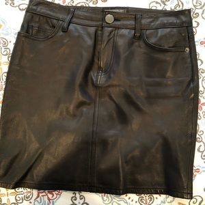 Current Elliot 5 pocket lambskin leather mini